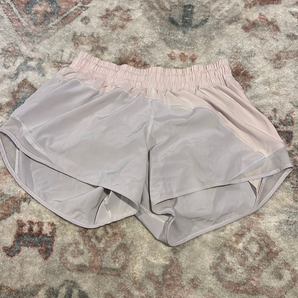 Light pink lululemon shorts